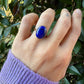 9 karaat lapis lazuli ring