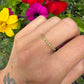 9 karaat gele diamant ring