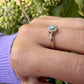 14 karaat gouden opaal ring