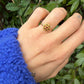 18 karaat gouden granaat ring