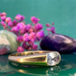 9 karaat gouden ring met aquamarijn