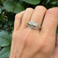 8 karaat dome ring met diamant