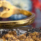 14 karaat gouden ring met saffier en toermalijn