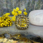14 karaat gouden citrien ring