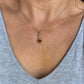 14 karaat gouden spinel hanger