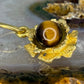 18 karaat gouden tijgeroog hanger