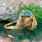 14 karaat gouden ring met turkoois
