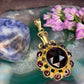 14 karaat gouden granaat hanger