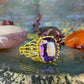 8 karaat amethist ring