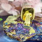 14 karaat gouden chrysopraas hanger