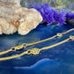 18 karaat gouden armband met klavertjes vier