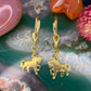 14 karaat gouden paarden oorbellen