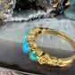 9 karaat turkoois ring