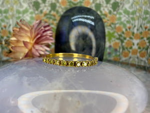 9 karaat gele diamant ring