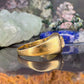 14 karaat gouden zegelring met diamant