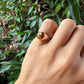 18 karaat gouden ring met gele saffier