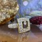 8 karaat ring met diamantjes