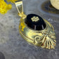 14 karaat gouden onyx hanger