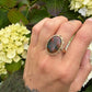 14 karaat gouden mosagaat ring