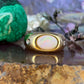 18 karaat gouden opaal en diamant ring