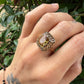 14 karaat gouden citrien ring