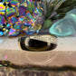 8 karaat onyx en diamant ring