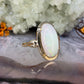 14 karaat gouden opaal ring