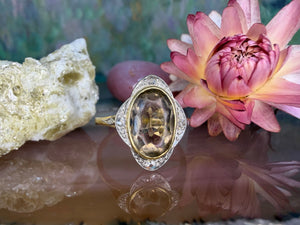 14 karaat gouden spinel ring