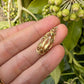 14 karaat gouden spinel hanger