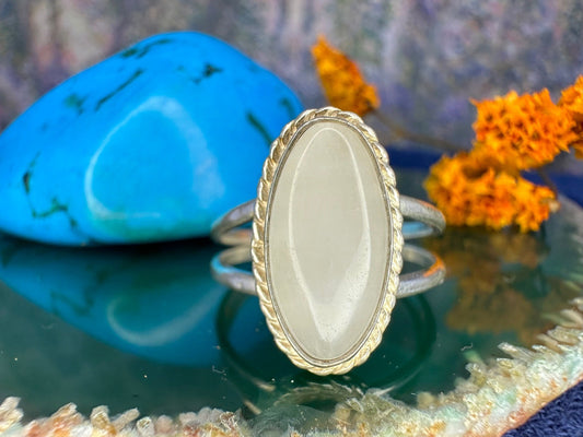Zilveren ring met chalcedoon