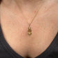 14 karaat gouden spinel hanger