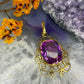 14 karaat gouden saffier hanger