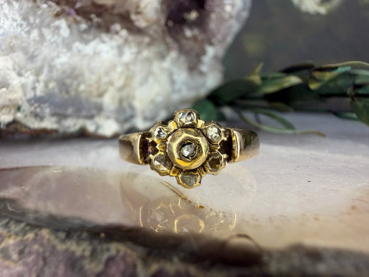 14 karaat gouden diamant ring