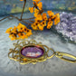 14 karaat gouden saffier hanger