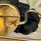 14 karaat rosegouden oorbellen met bloem