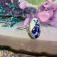 Zilveren delfts blauwe ring