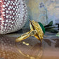 14 karaat gouden chrysopraas ring