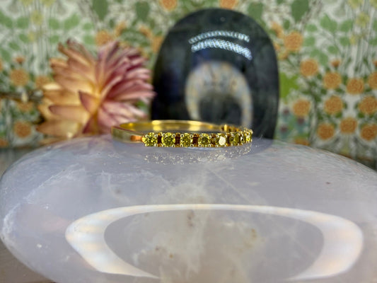 9 karaat gele diamant ring