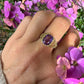 8 karaat amethist ring