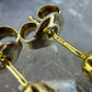 14 karaat gouden robijn oorknoppen