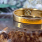 18 karaat gouden ring met gele saffier