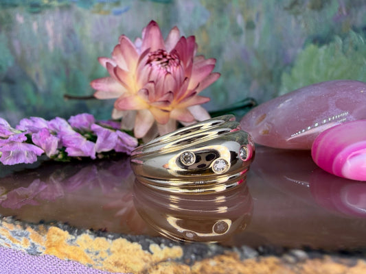 10 karaat dome ring