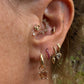 14 karaat gouden hoops met bedels