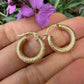 14 karaat gouden hoops