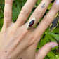 14 karaat gouden ring met granaat