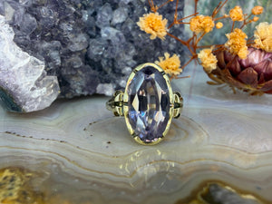 14 karaat gouden korund ring