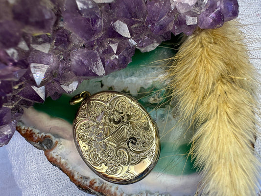 9 karaat gouden locket medaillon