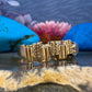 9 karaat ring met zwarte opaal