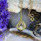 8 karaat ketting met diamant hanger