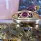14 karaat gouden robijn ring